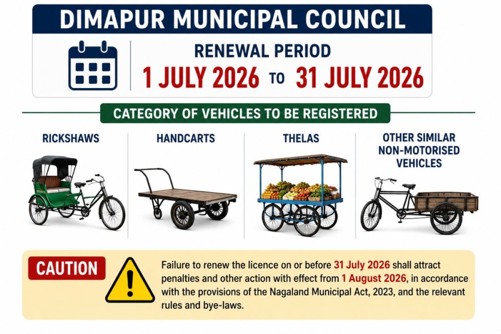 Renewal of non-motorised transport vehicle licences from July 1, informs DMC